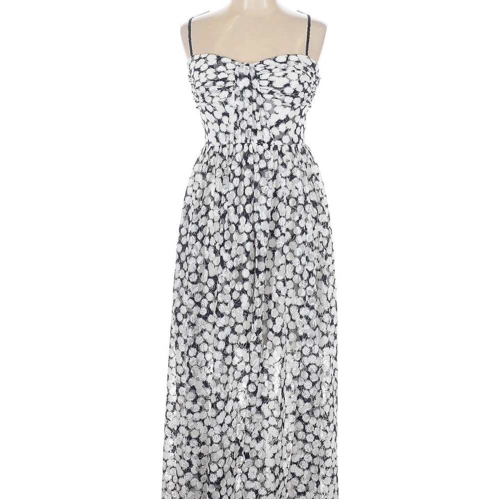 Betsey Johnson Black and White Floral Maxi Dress